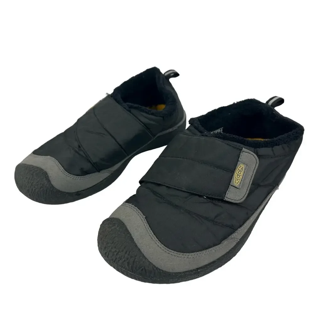 Keen Kids Black and Gray Slip-On Cozy Winter Clogs